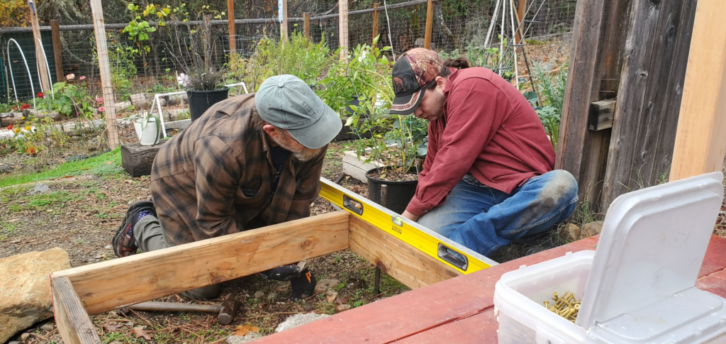 Joseph R Ward and Team Laying Foundation in Grants Pass, Or.